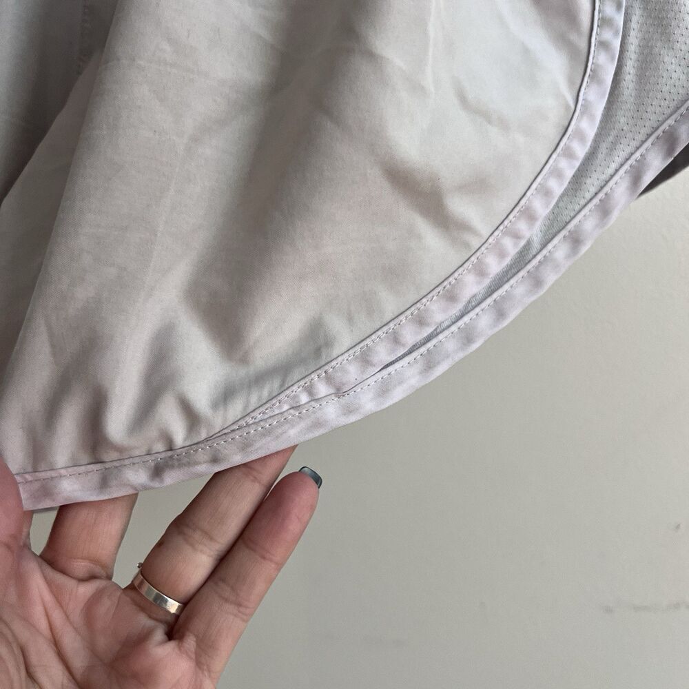 Women’s Nike Dri-Fit Tempo Lined Running Shorts Lavender Gray Trim Medium *flaw - Picture 3 of 11